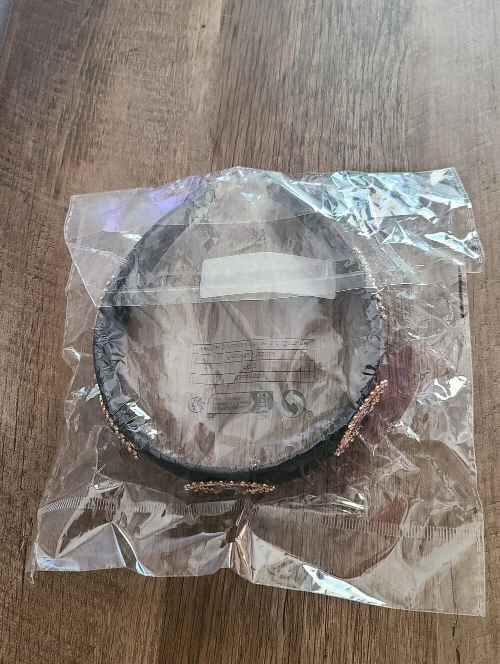🧿 Evil Eye Jeweled Velvet Black Headband